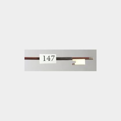 Silver and Ivory Mounted Violin Bow, W. E. Hill & Sons