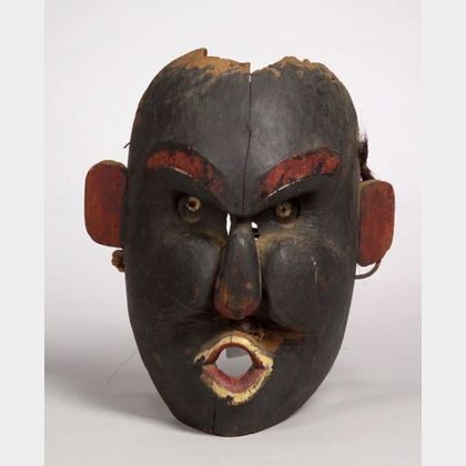 Northwest Coast Painted Wood Mask