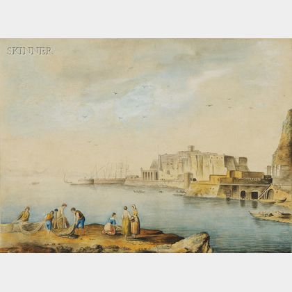 Italian School, 18th/19th Century Fisherfolks on an Italian Coast