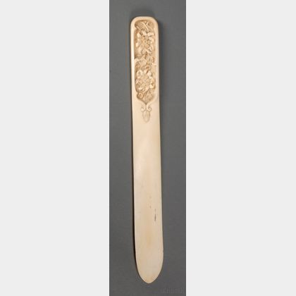 Continental Carved Ivory Page Cutter