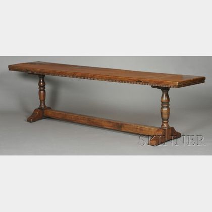 Continental Baroque-style Walnut Refectory Table