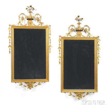 Pair of Neoclassical-style Mirrors