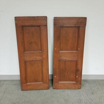 Two Pairs of Painted Panels