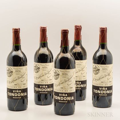 R. Lopez de Heredia Vina Tondonia Reserva 2004, 5 bottles 