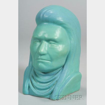 Van Briggle Pottery Bust of Chief Joseph of Nez Perce