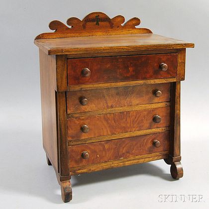 Classical Birch Miniature Chest of Drawers