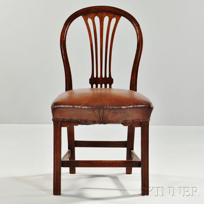 Nine Late George III Mahogany Dining Chairs