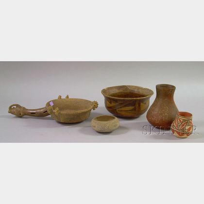 Five Pre-Columbian Pottery Items