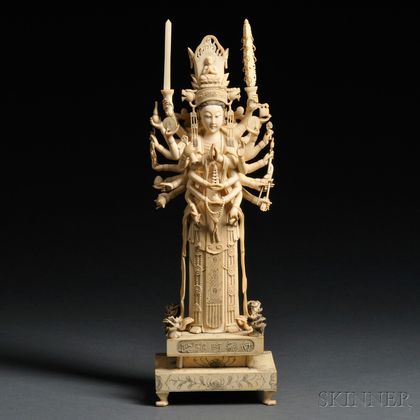 Ivory Avalokitesvara with Thousand Arms