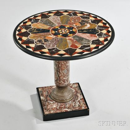 Regency-style Specimen Marble-top Table