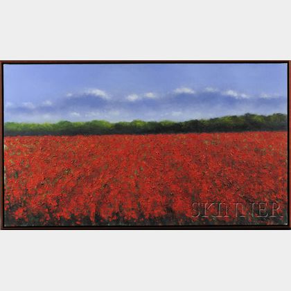 John Stockwell (American, b. 1958) Poppy Fields [Red] 