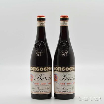 Borgogno Barolo Riserva 1958, 2 bottles 