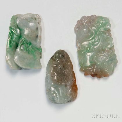 Three Jadeite Openwork Carvings