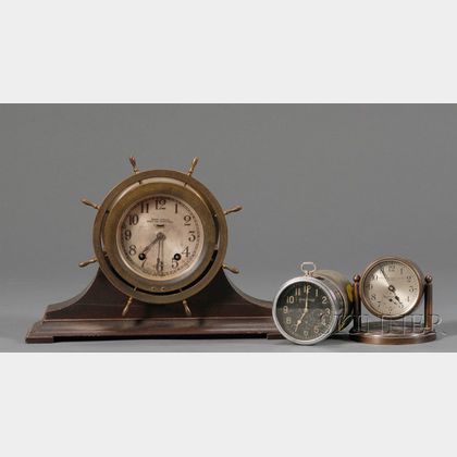 Three Clocks by Chelsea, Waltham, and Seth Thomas