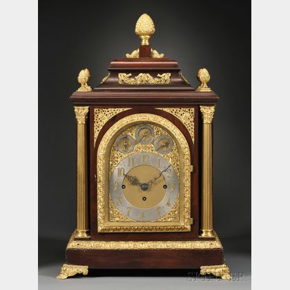 Mahogany Three-tune Quarter-chiming Table Clock