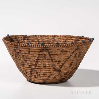 Pima Coiled Basketry Bowl