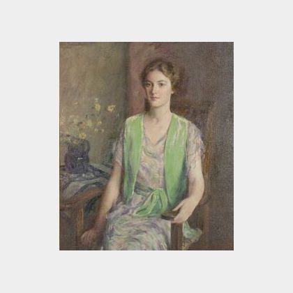 Mary Brewster Hazelton (American, 1868-1953) The Green Jacket