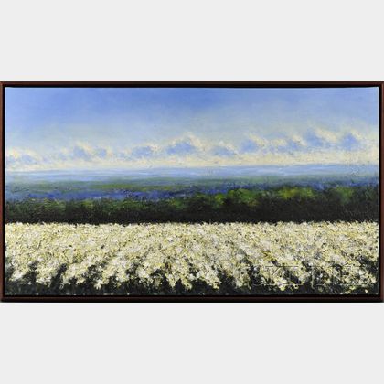 John Stockwell (American, b. 1958) Poppy Fields [White]