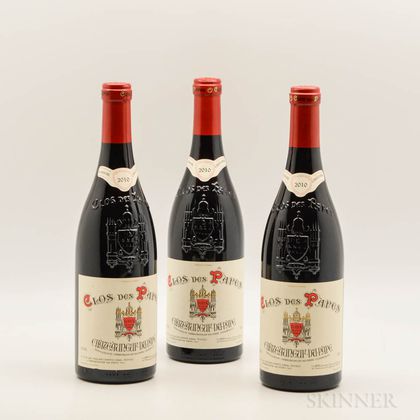 Clos des Papes Chateauneuf du Pape 2010, 3 bottles 
