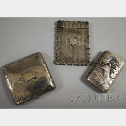 Three Assorted Sterling Silver Cases