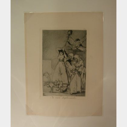 Francisco de Goya (Spanish, 1746-1828) Lot of Three Plates From LOS CAPRICHOS: