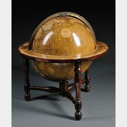 Cary's Fourteen-inch Terrestrial Table Globe on Stand