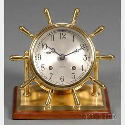Limited Edition Ship's Bell Desk Clock by Chelsea