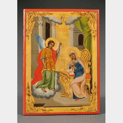 Greek Icon of the Annunciation