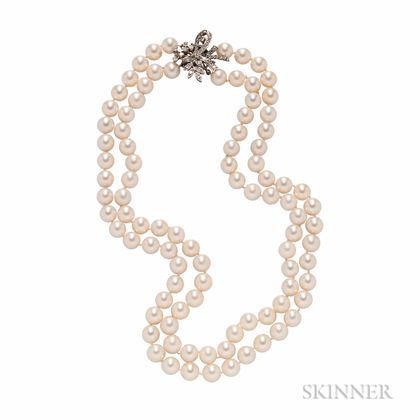 Cultured Pearl Double-strand Necklace