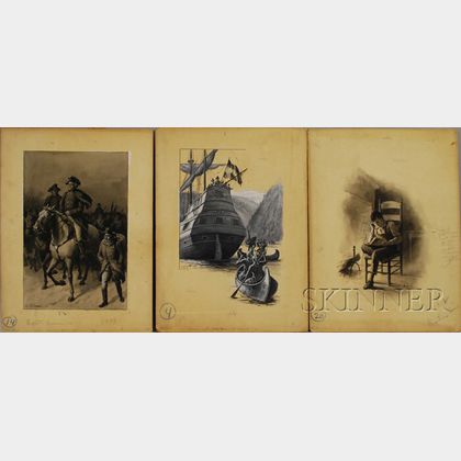 Sold At Auction Augustus B. Shute (American, D. 1910) Lot Of Three ...