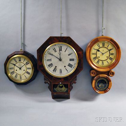Three Connecticut Wall Clocks