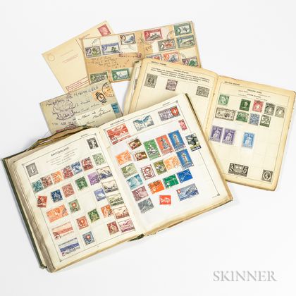 Hindenburg First Flight Stamped Envelope and a Group of World Stamps