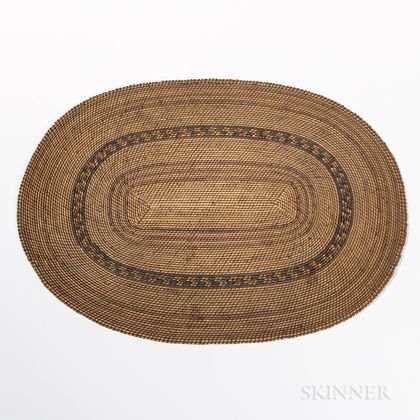 California Twined Basketry Mat
