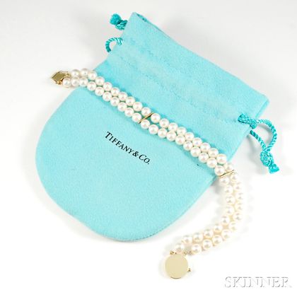 Tiffany & Co. Double-strand Pearl Bracelet