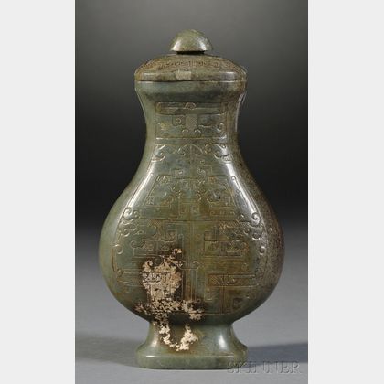 Jade Covered Vase