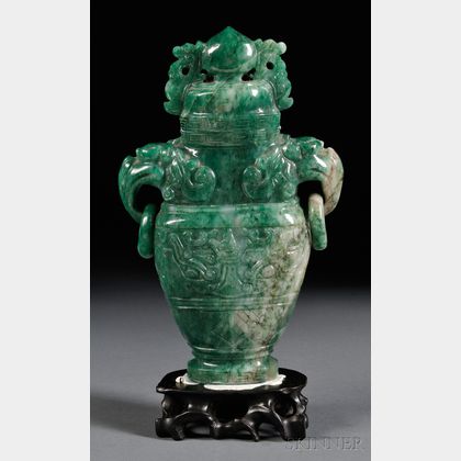 Jade Covered Vase