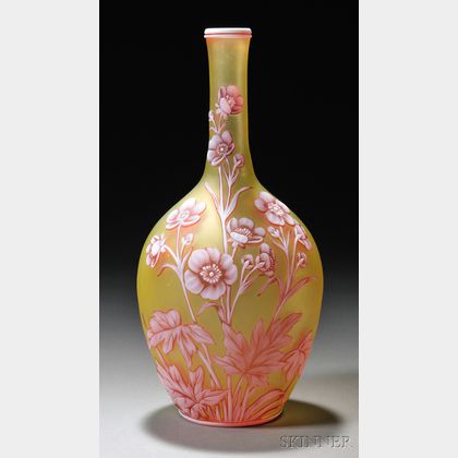 Webb Cameo Glass Vase