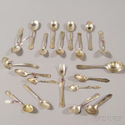 Group of Assorted Mostly Sterling Silver Spoons