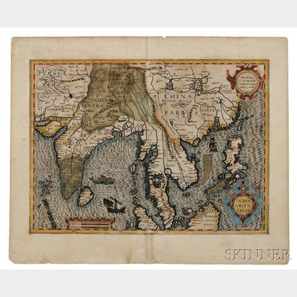Asia. Jodocus Hondius (1563-1612) India Orientalis