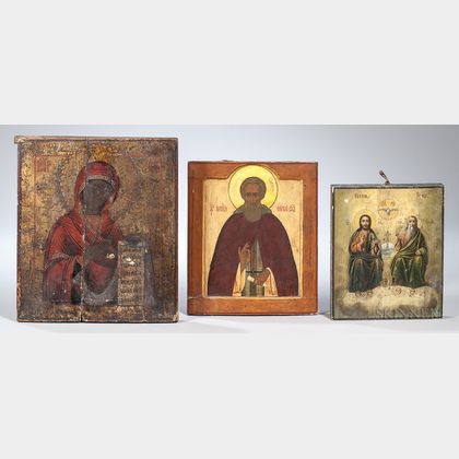 Three Eastern Orthodox Icons