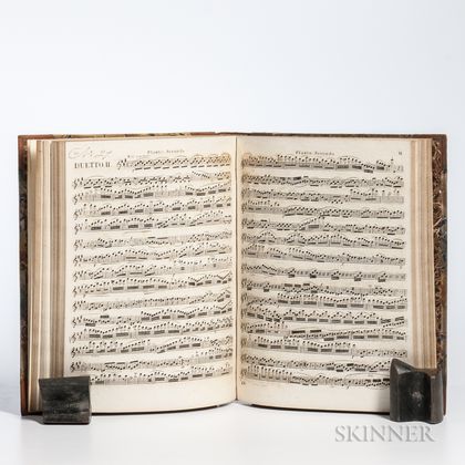 Berbiguier, Benoit Tranquille (1782-1835) Duos for Two Flutes, Four Volumes of Sheet Music, 19th Century.