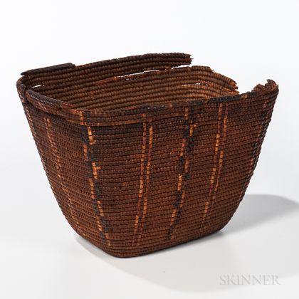 Northwest Coast Imbricated Basket
