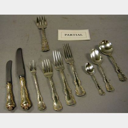 Sold at auction Eighty-six Piece Birks Sterling Silver Louis XV Pattern  Flatware Set. Auction Number 2273 Lot Number 298