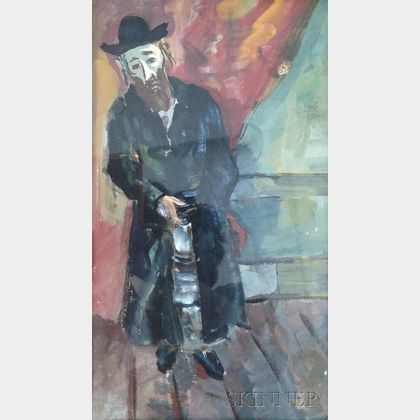 Ilya Schor (American, 1904-1961) Portrait of a Rabbi