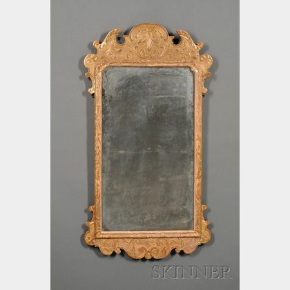 George II Carved Giltwood and Gesso Mirror