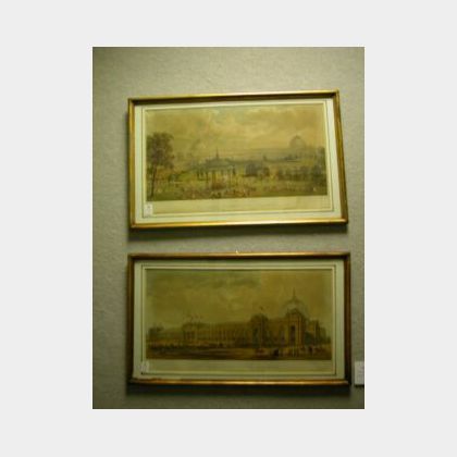 Lot of Two Framed Prints from The Great International Exhibition