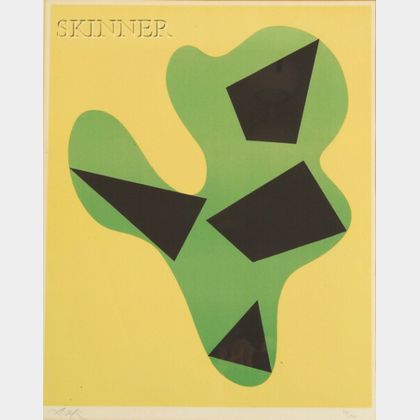 Hans (Jean) Arp (French, 1887-1966) Composition (Yellow, Green, Black).