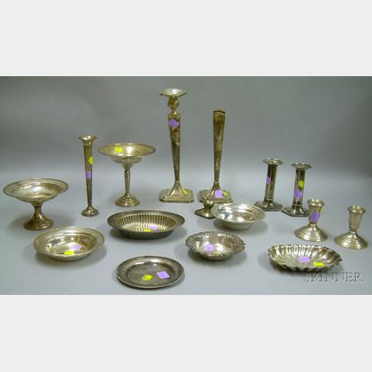 Group of Sterling Silver and Weighted Sterling Silver Table and Serving Items