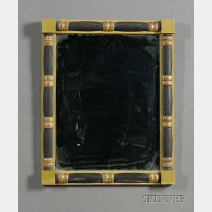 Federal Gilt and Painted Split-baluster Framed Mirror