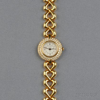 Lady's 18kt Gold and Diamond Wristwatch, Van Cleef & Arpels